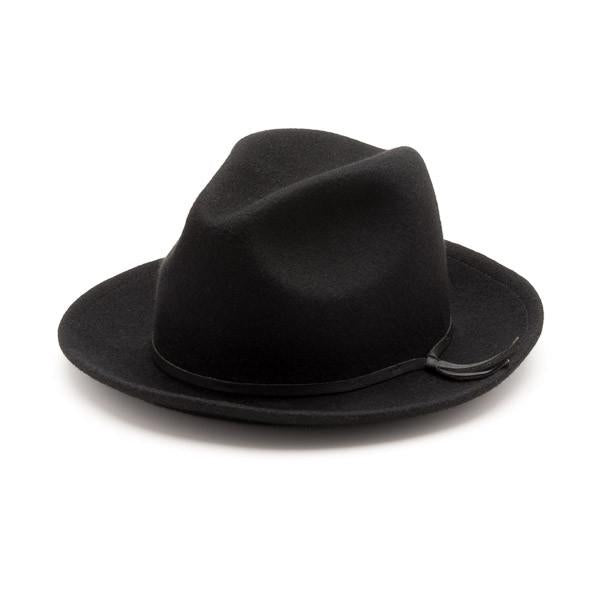 Yellow 108 Luke Fedora - Black