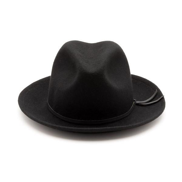 Yellow 108 Luke Fedora - Black
