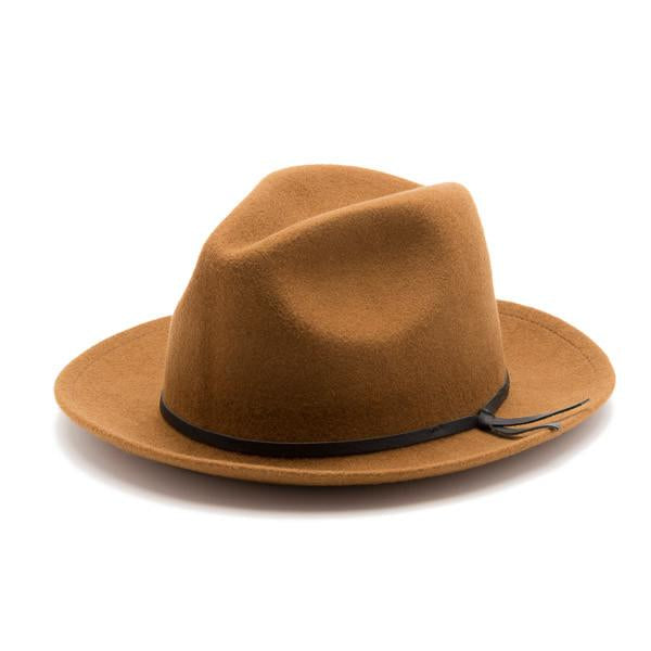 Yellow 108 Luke Fedora - Caramel