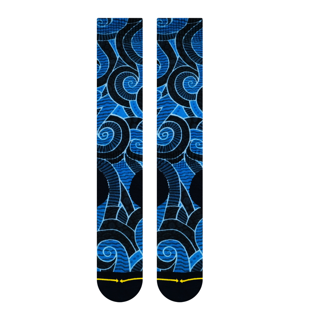 Snow Sports Blue Socks - Large