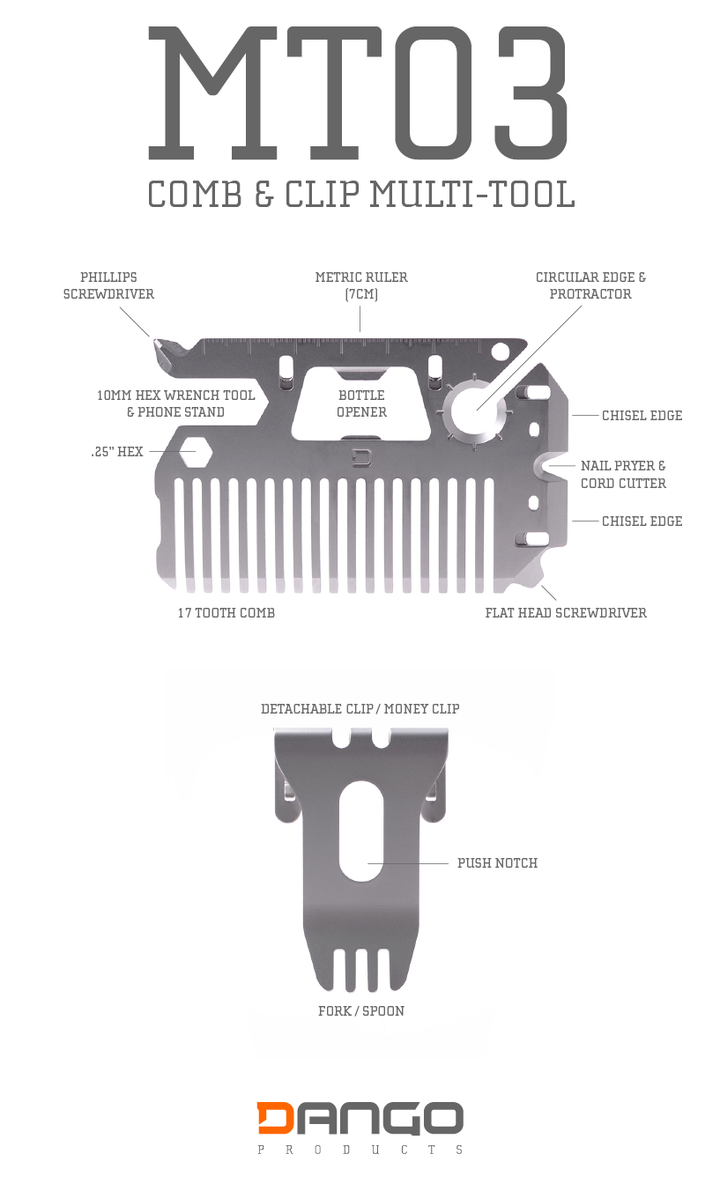 MT03 Comb &amp; Clip Multi - Tool