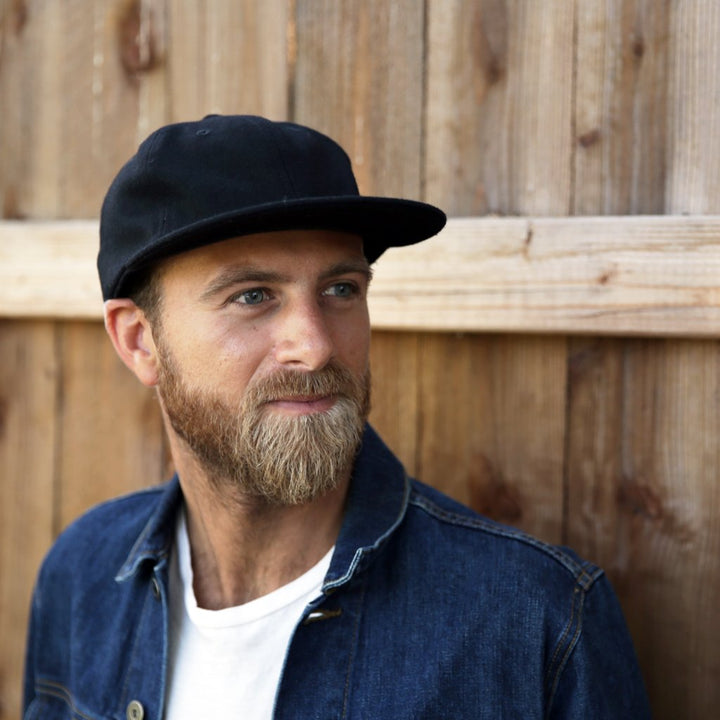 Yellow 108 Parker Cap - Black Wool