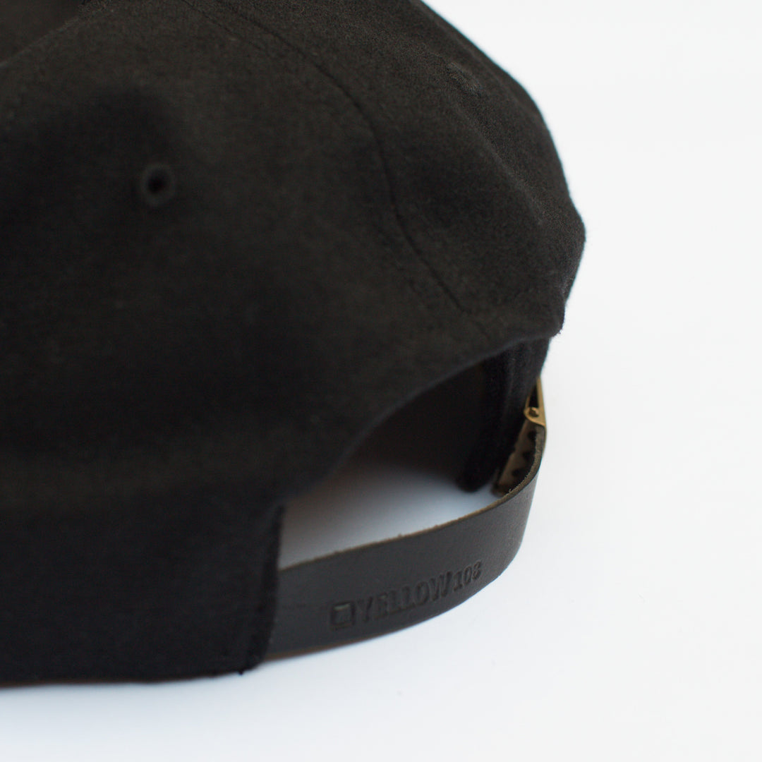Yellow 108 Parker Cap - Black Wool