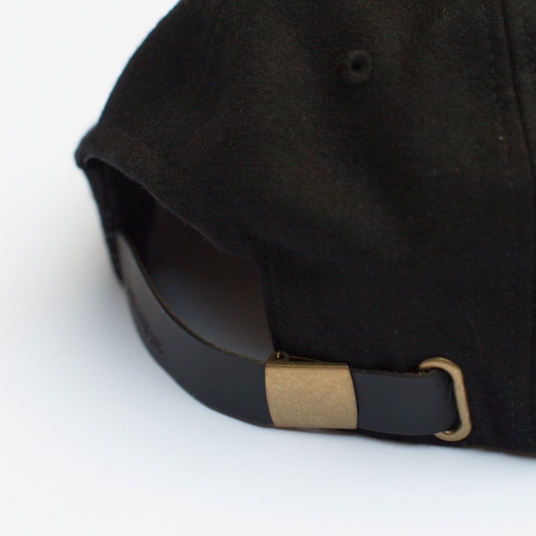 Yellow 108 Parker Cap - Black Wool