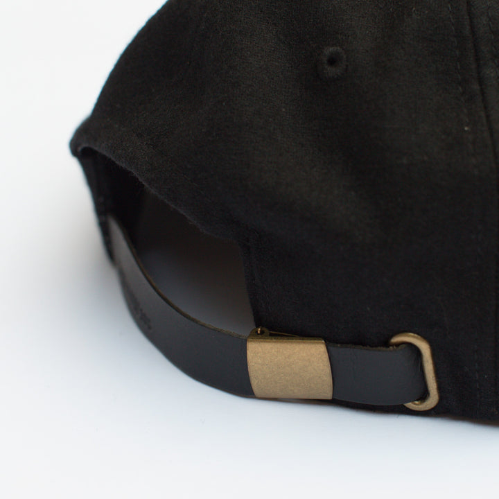 Yellow 108 Parker Cap - Black Wool