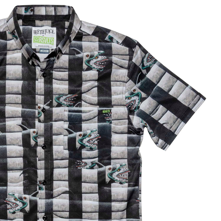 Beetlejuice "Sandworm Stripes" – KUNUFLEX Short Sleeve Shirt