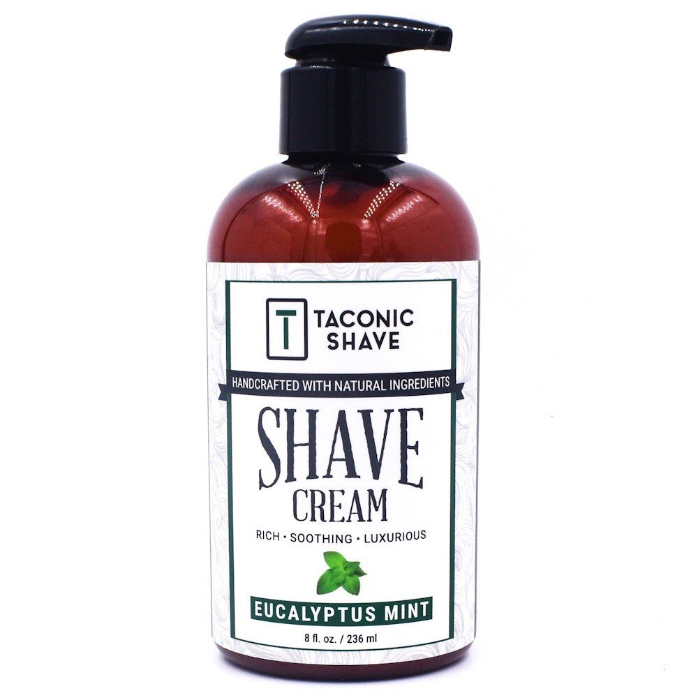 Taconic Shave Cream With Pump - Mint &amp; Eucalyptus