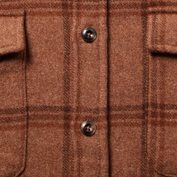 The Maritime Shirt in Espresso Plaid Wool