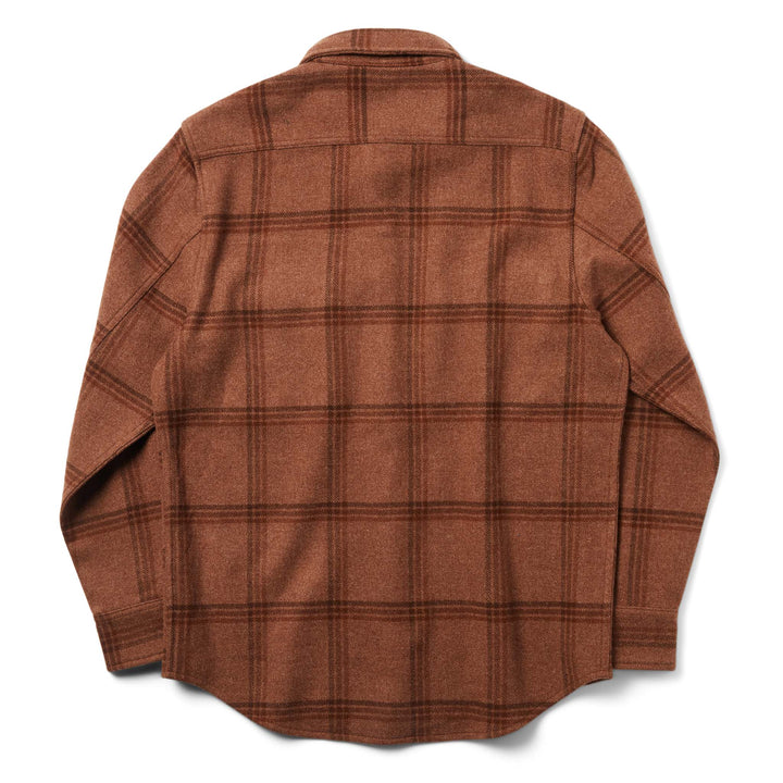 The Maritime Shirt in Espresso Plaid Wool