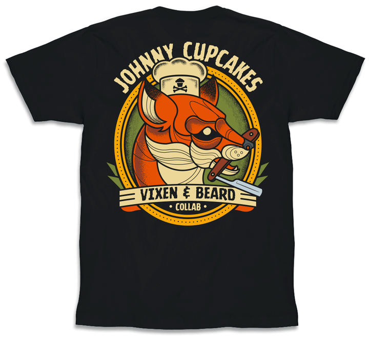 Vixen &amp; Beard x Johnny Cupcakes T - Shirt