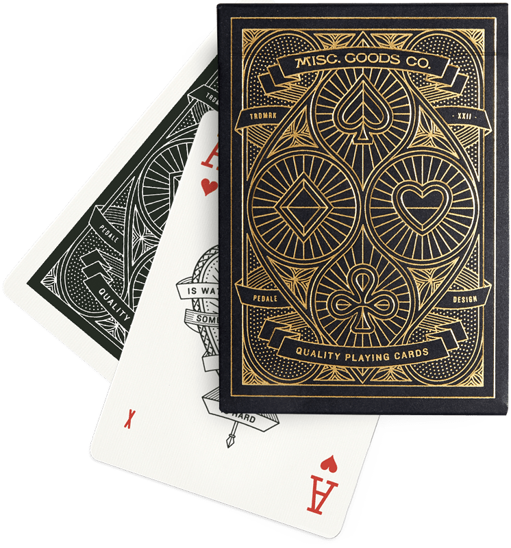 MISC. GOODS CO. - Black Playing Cards