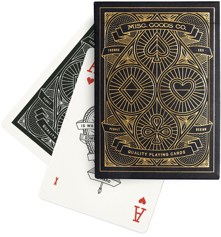 MISC. GOODS CO. - Black Playing Cards
