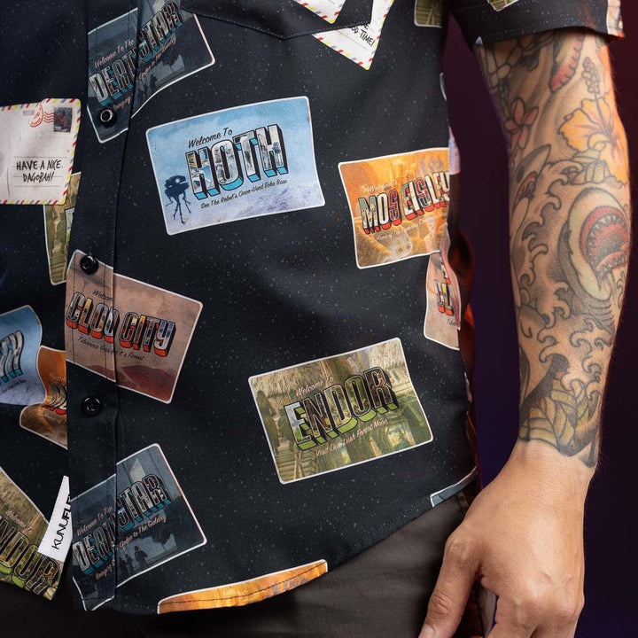 Star Wars "Greetings from Far, Far Away" – KUNUFLEX Short Sleeve Shirt