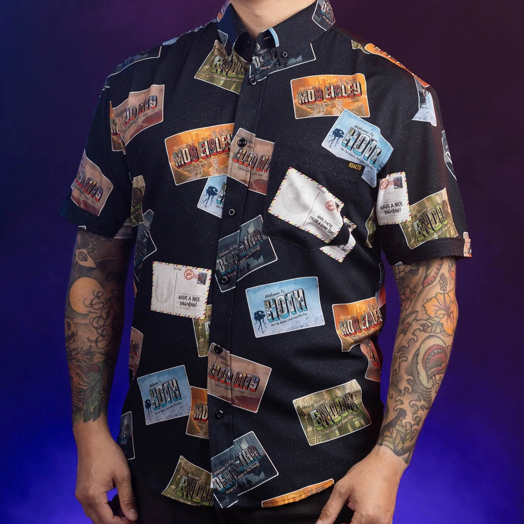 Star Wars "Greetings from Far, Far Away" – KUNUFLEX Short Sleeve Shirt